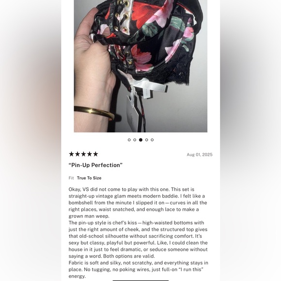 Victoria's Secret Atelier satin lace trim lightly line balconnette floral Bra - Picture 8 of 14